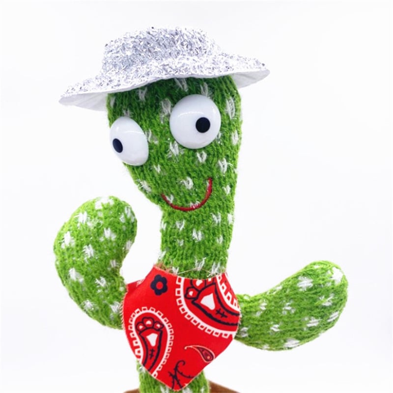 Dancing cactus sand sculpture, twisting electric plush toy, learning to speak, sing and glow