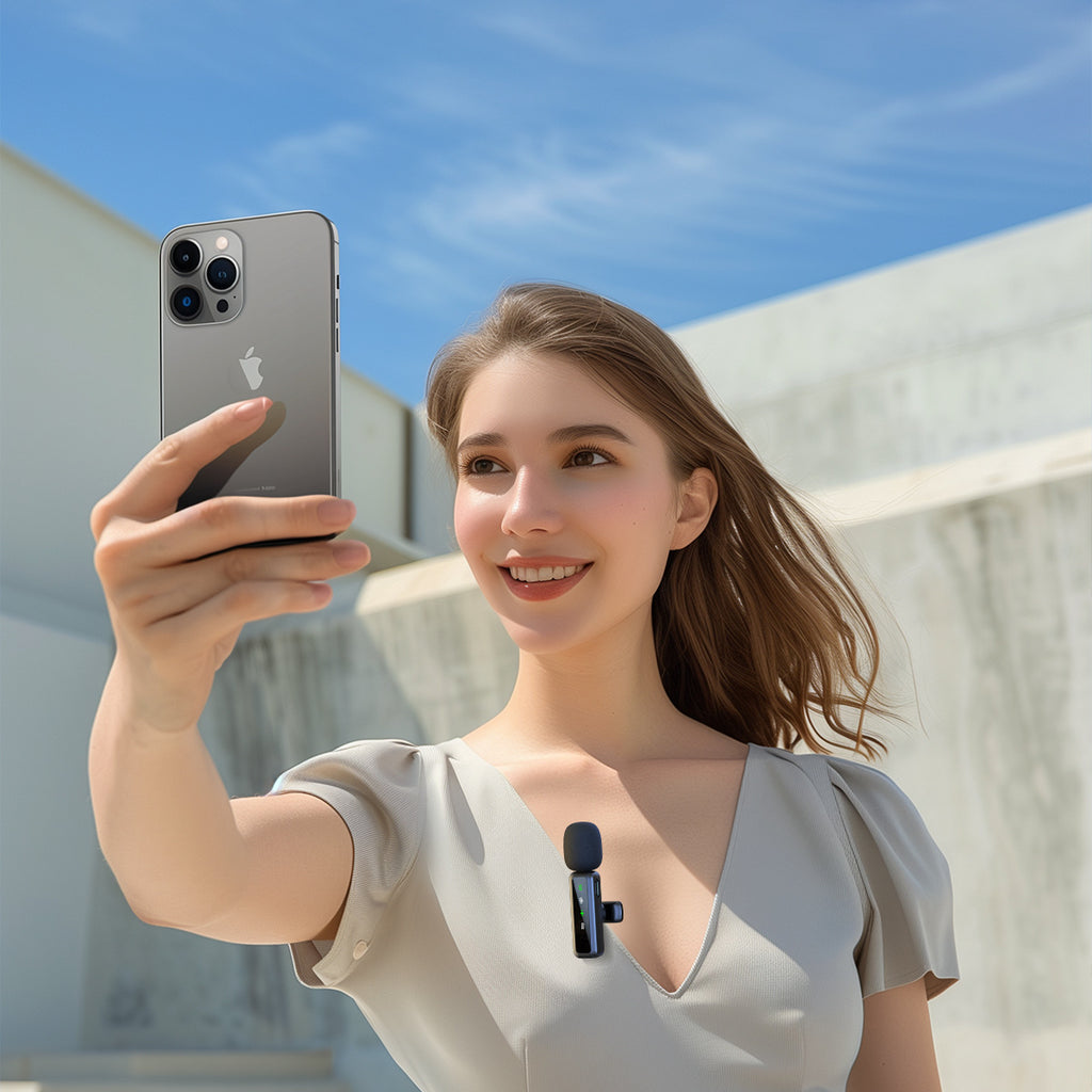 Wireless lapel microphone