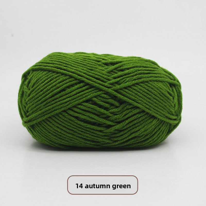 Five-Strand Milk Cotton Yarn for Knitting and DIY Crafts