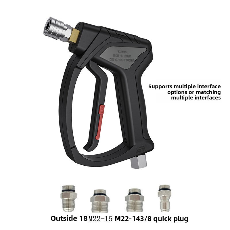 High-pressure water gun for cleaning machine