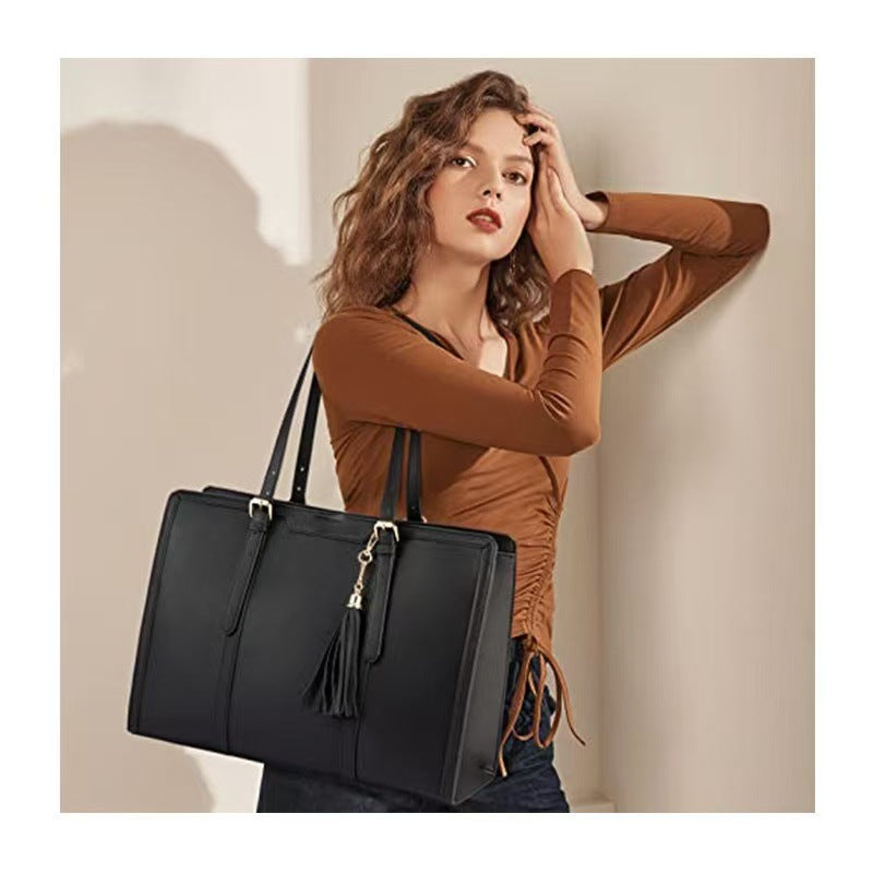 Fashion PU Leather Laptop Shoulder Bag