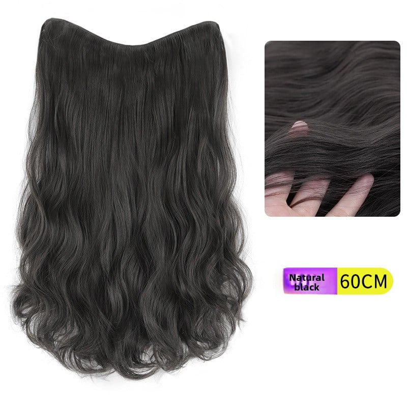 V-Shaped Fluffy Synthetic Hair Wig ? Straight/Curly (50cm/60cm)