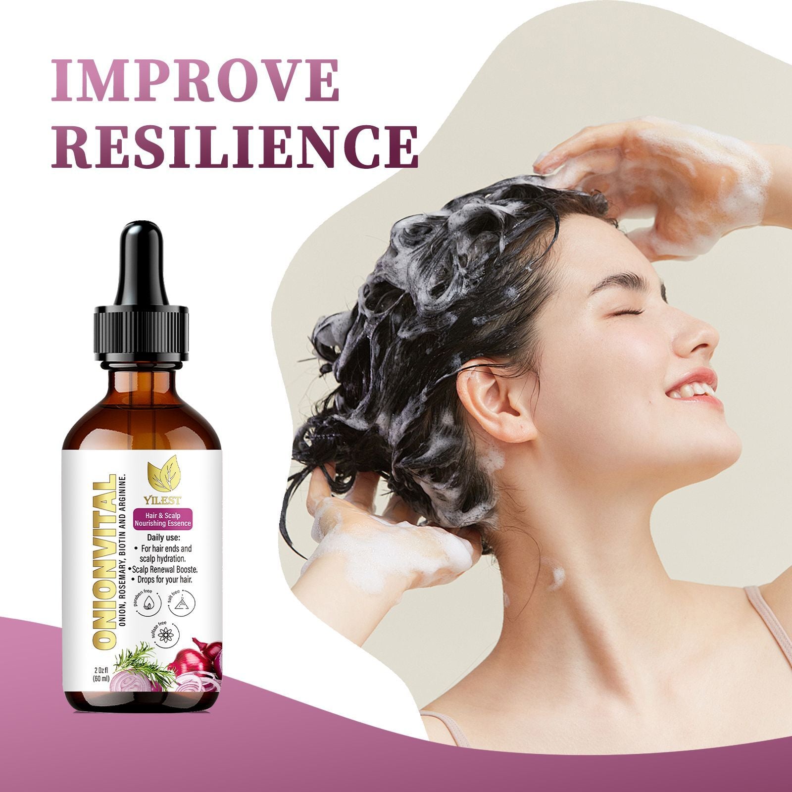 Onion hair care essential oil