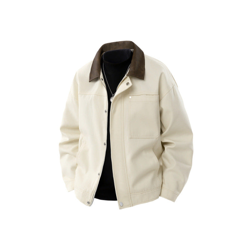 Loose and versatile button-down jacket