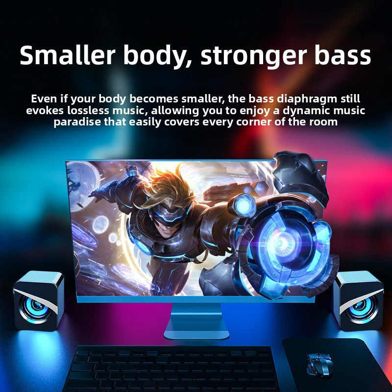 Computer speaker, desktop subwoofer, small amplifier