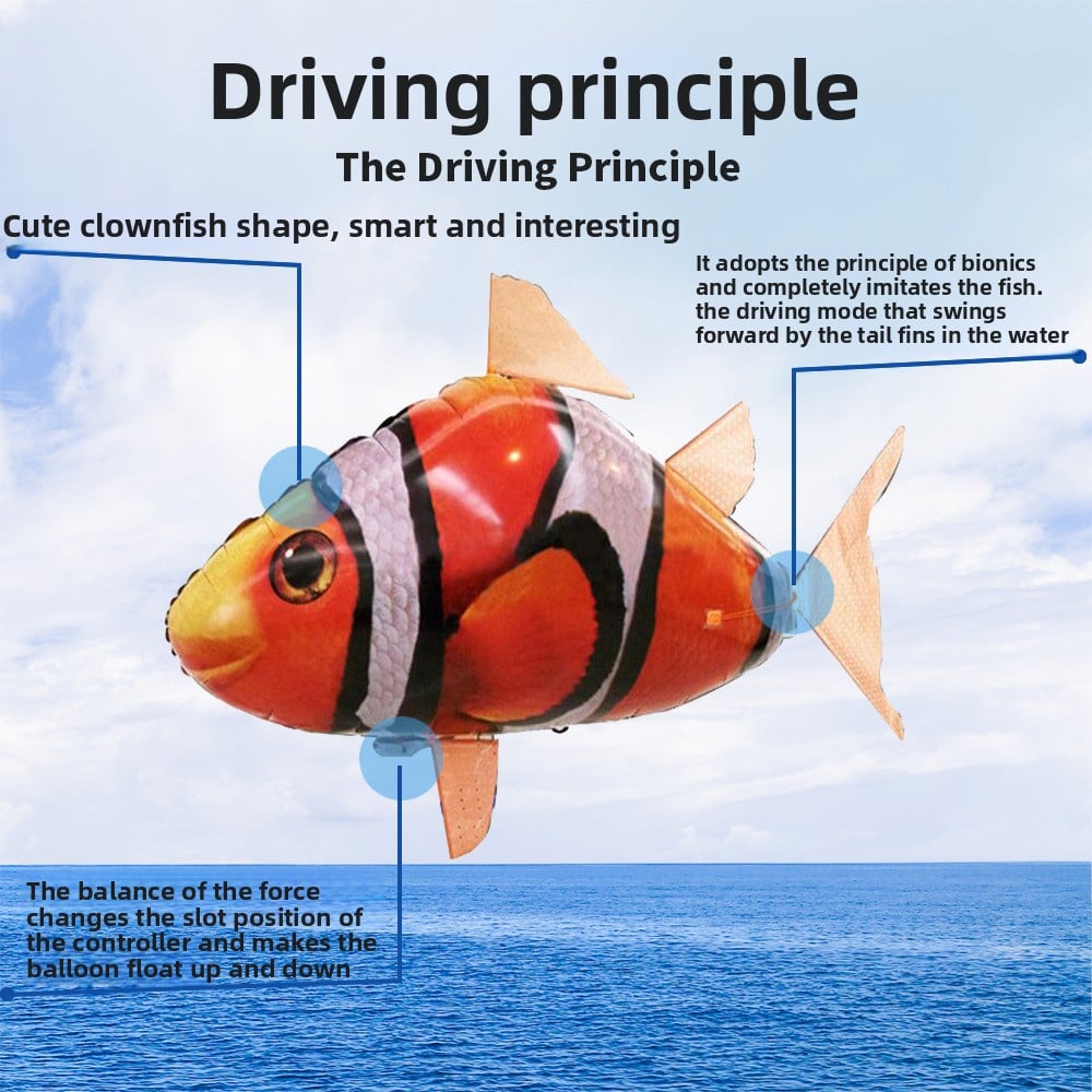 Inflatable shark clownfish