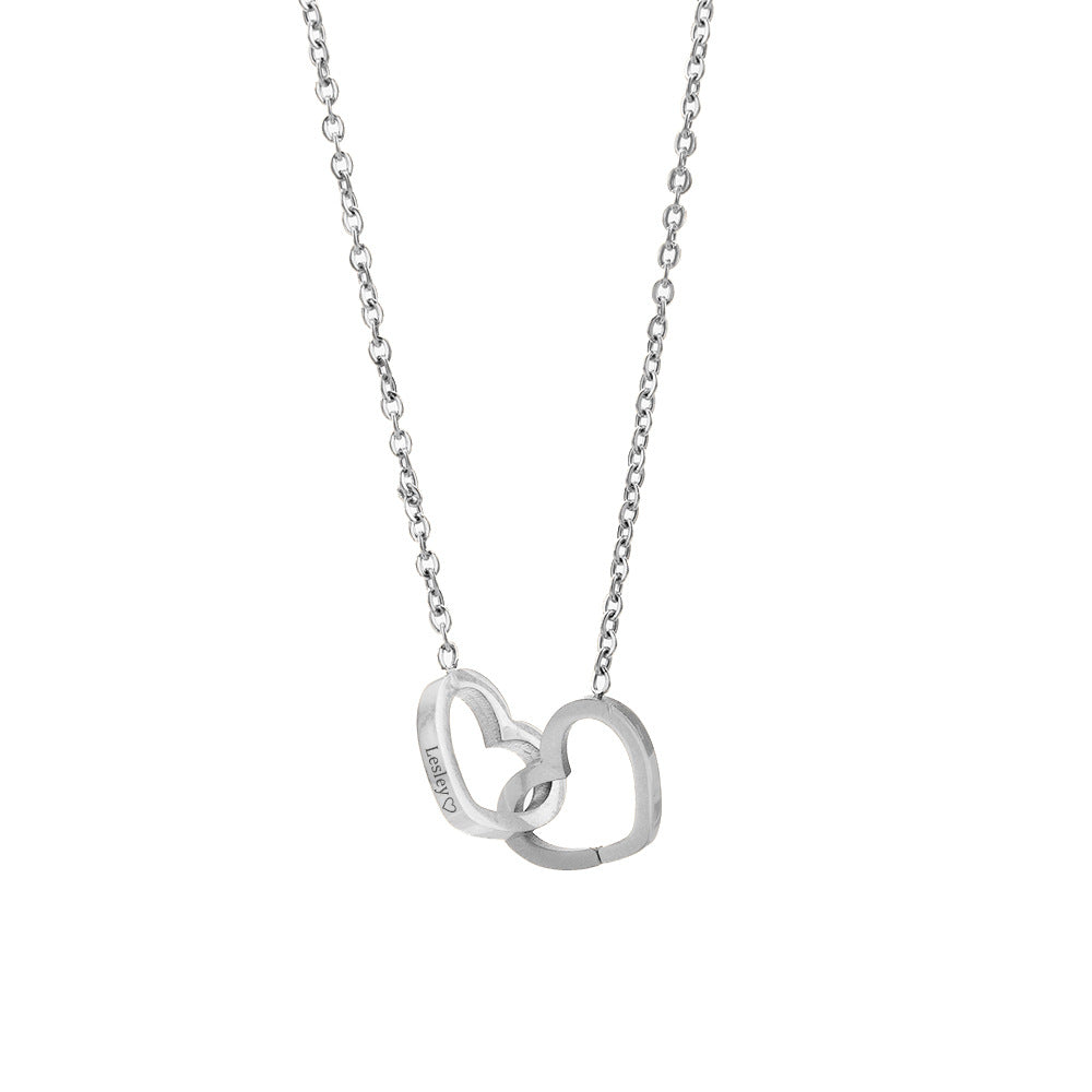 A heart-engraved necklace