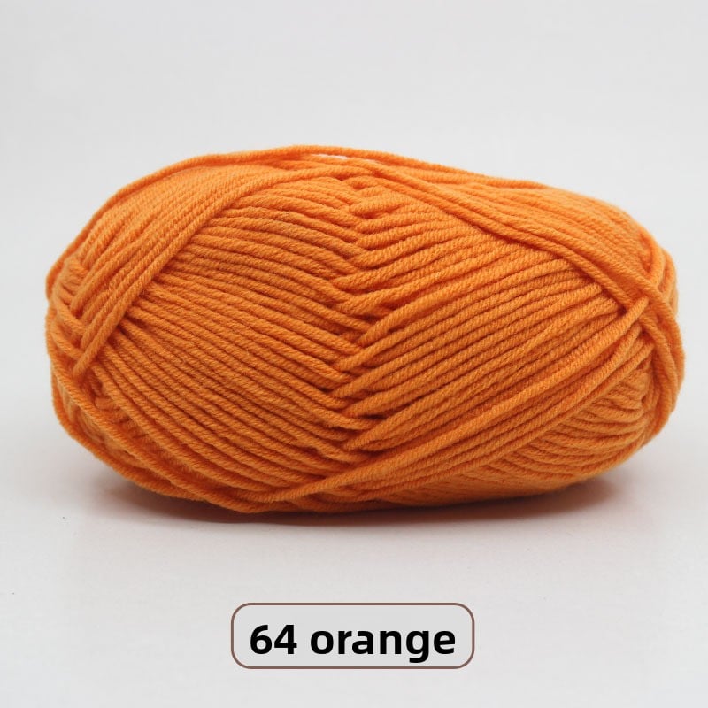 Five-Strand Milk Cotton Yarn for Knitting and DIY Crafts