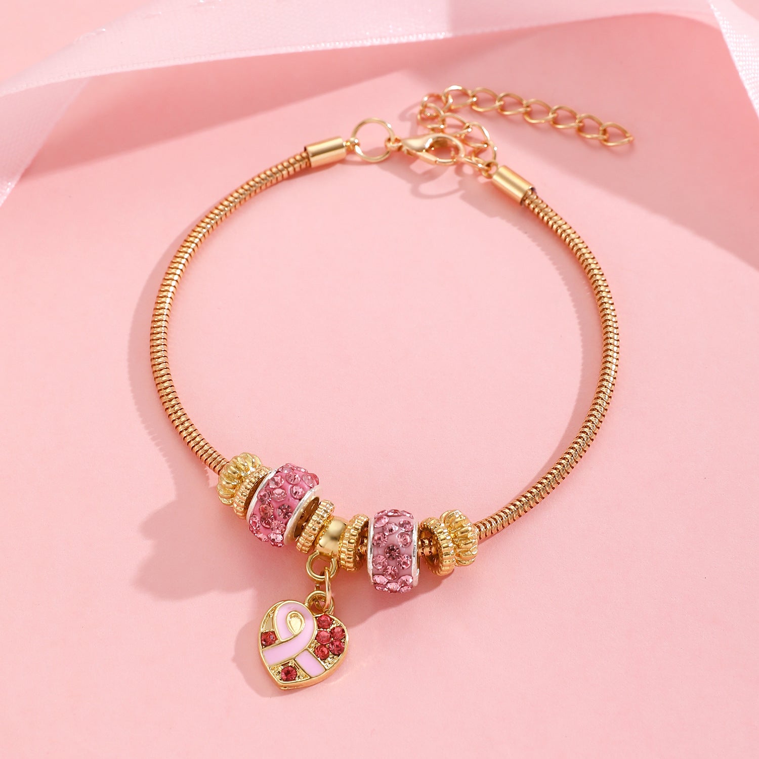 Breast cancer awareness necklace