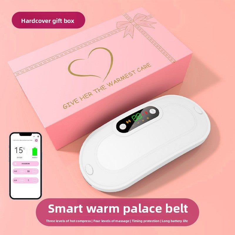 Massage warm uterus with vibration hot compress Abdominal massage device