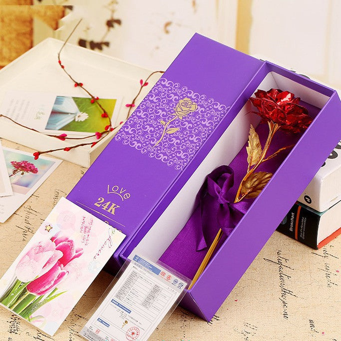 gold foil rose