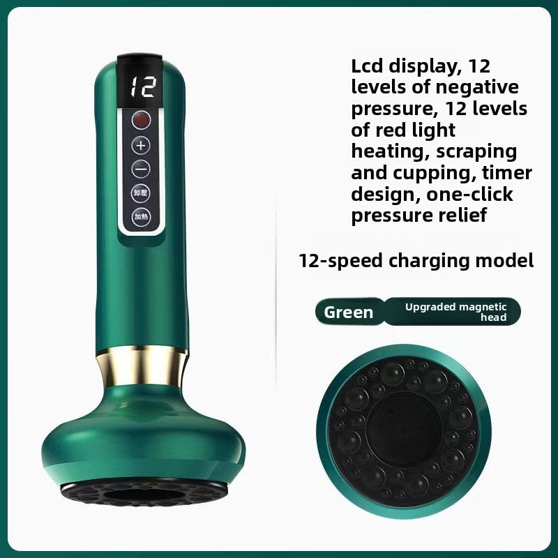 Electric Cupping Therapy Device with Adjustable Pressure and Heating