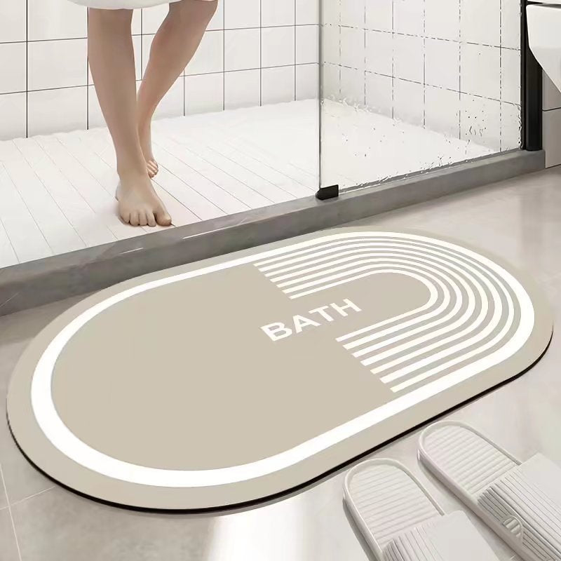 Ins Minimalist Diatom Mud Non-Slip Bathroom Floor Mat