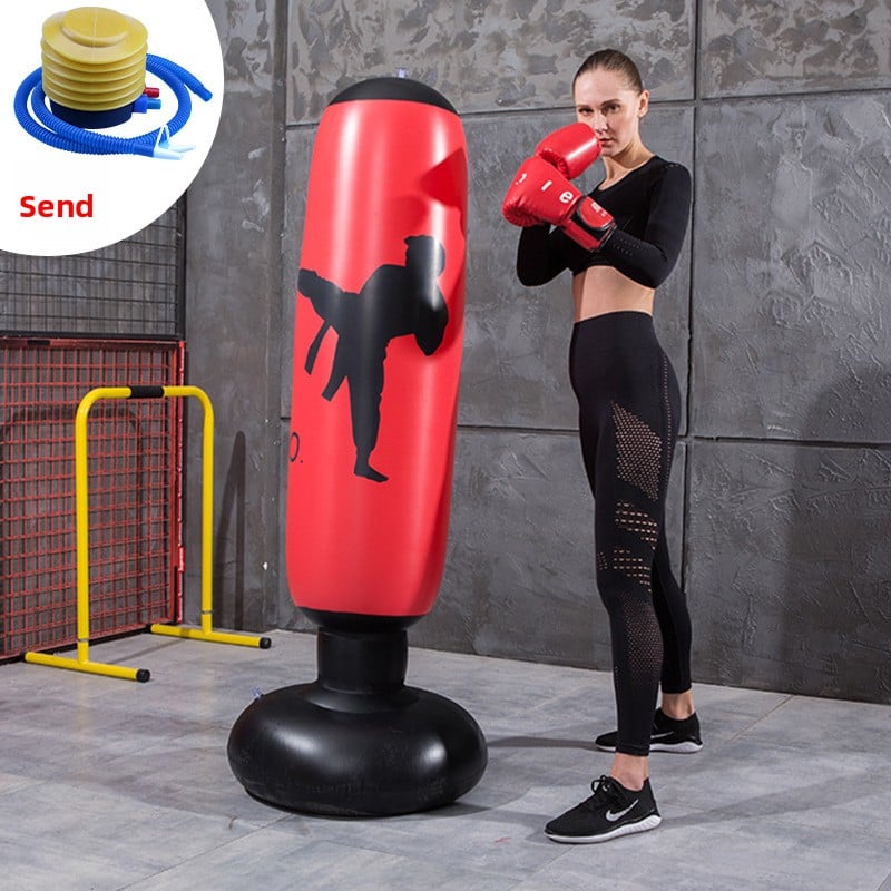 Inflatable fitness boxing column untoppleable figure
