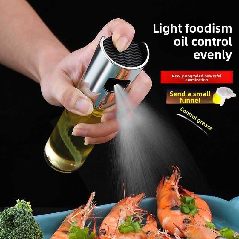 Food Grade Stainless Steel Oil Spray Bottle for Kitchen