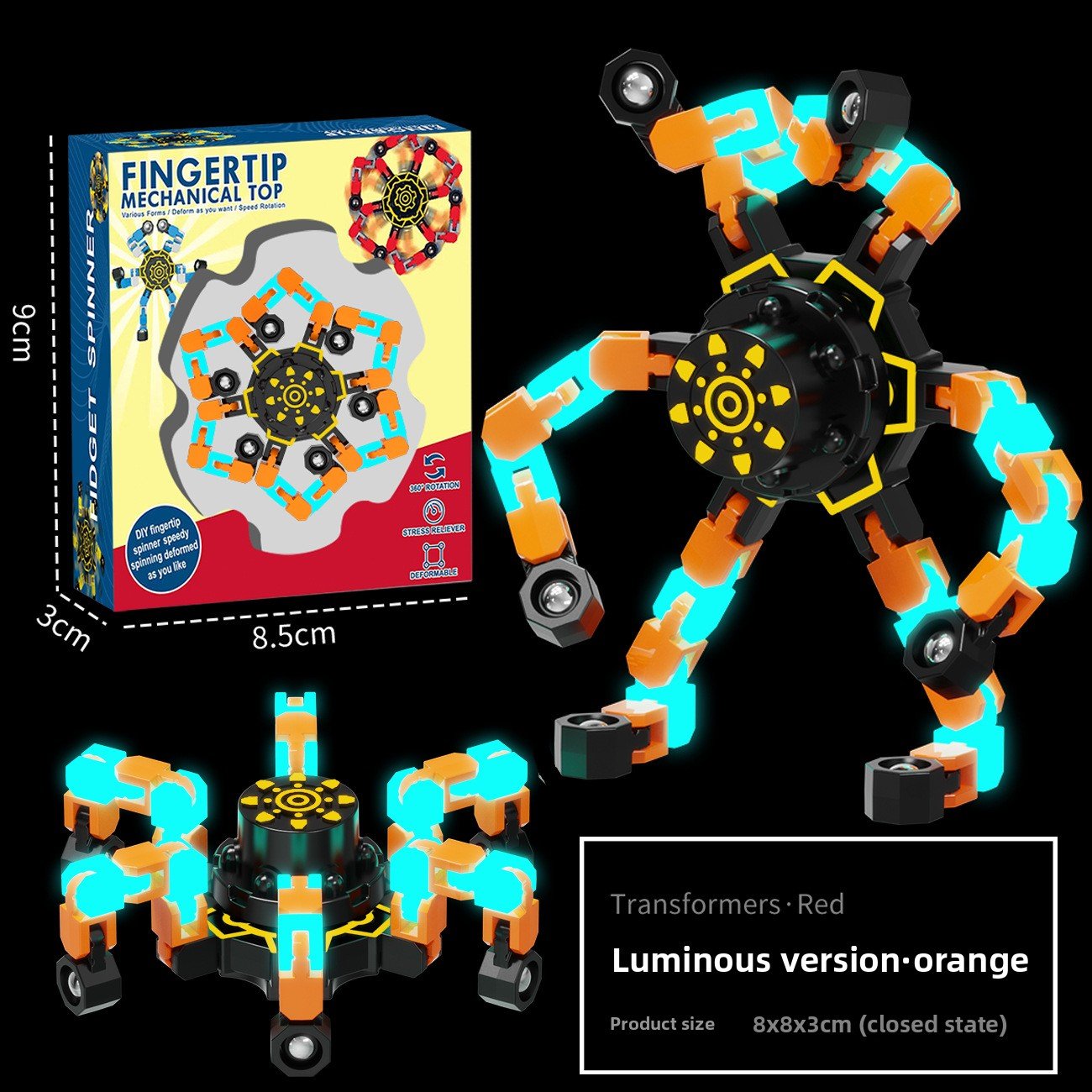 Flexible and Luminescent Gyroscope