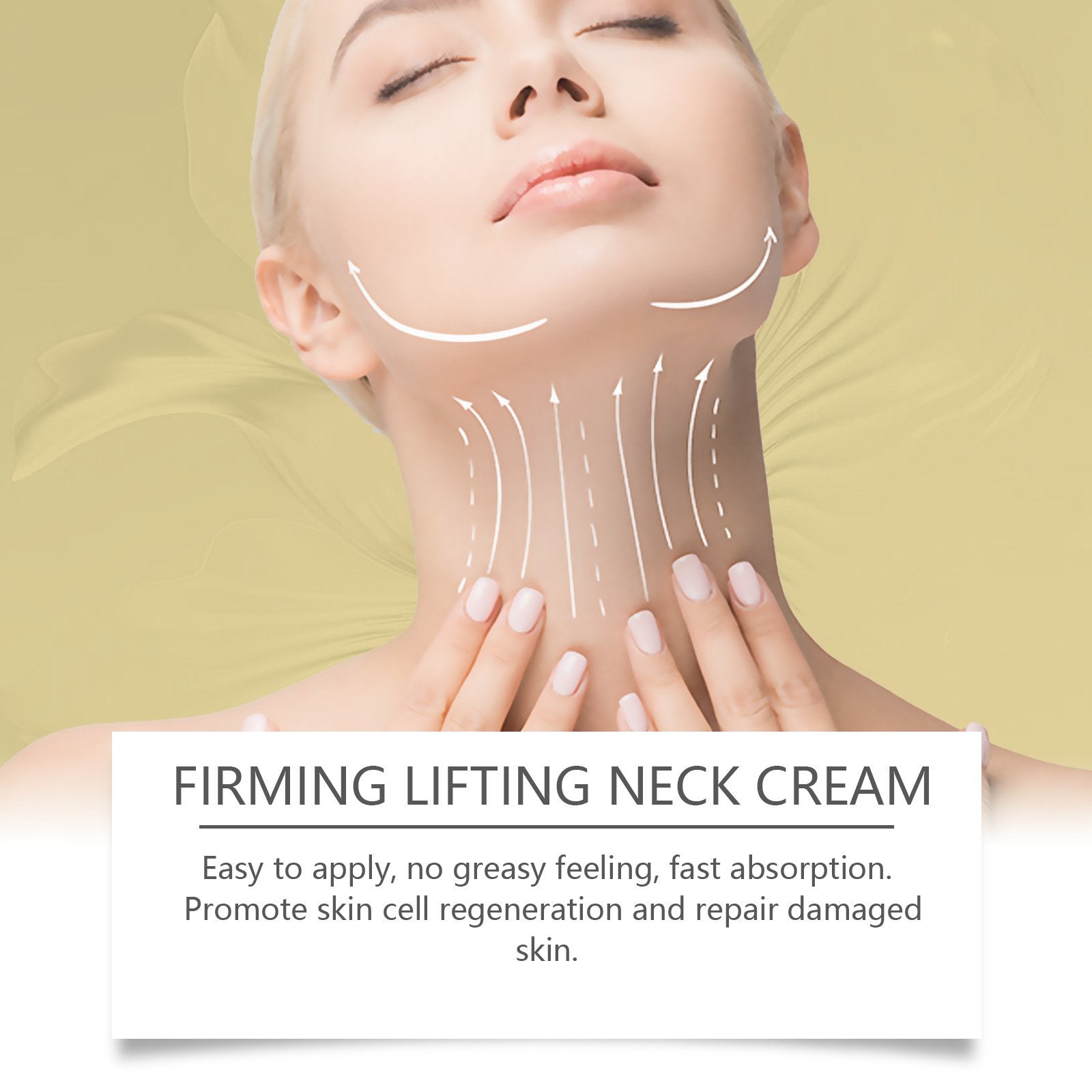 Firming, moisturizing and easily absorbed neck roller cream