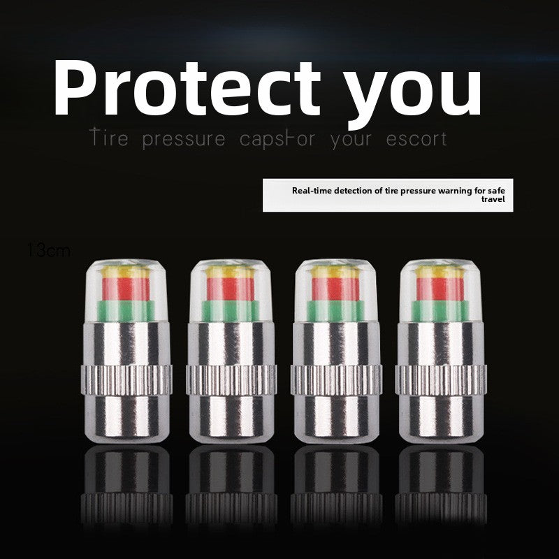 Car tire pressure detection cap