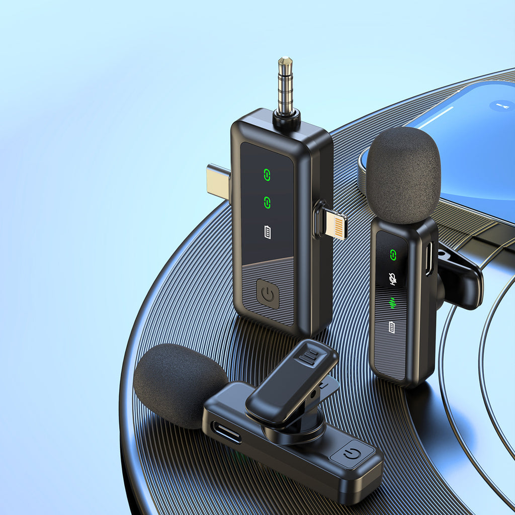 Wireless lapel microphone
