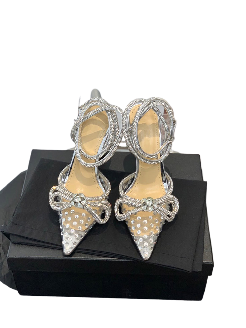 Baotou High Heel Pointed Toe Sandals
