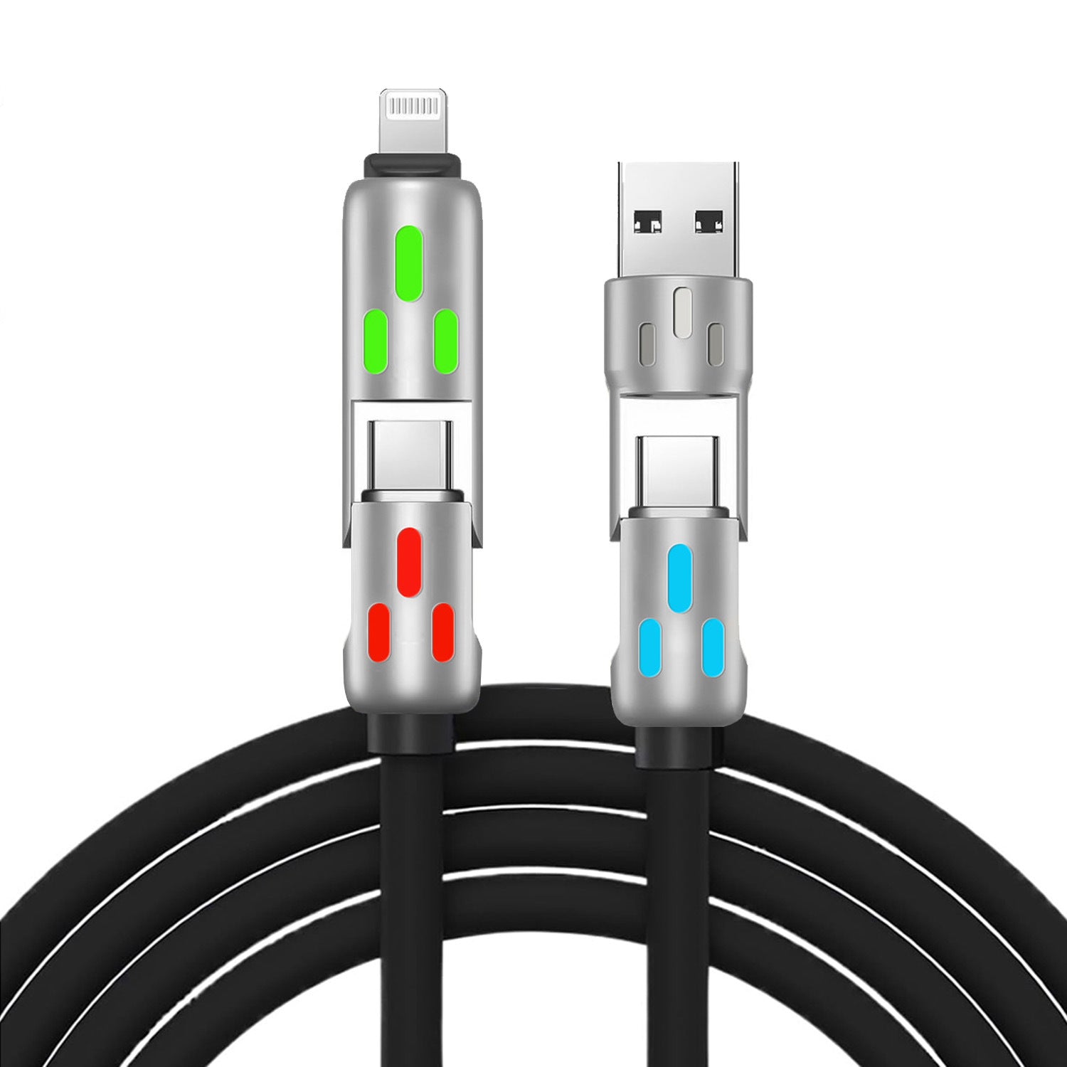 Four-in-One Super Fast Charging Data Cable