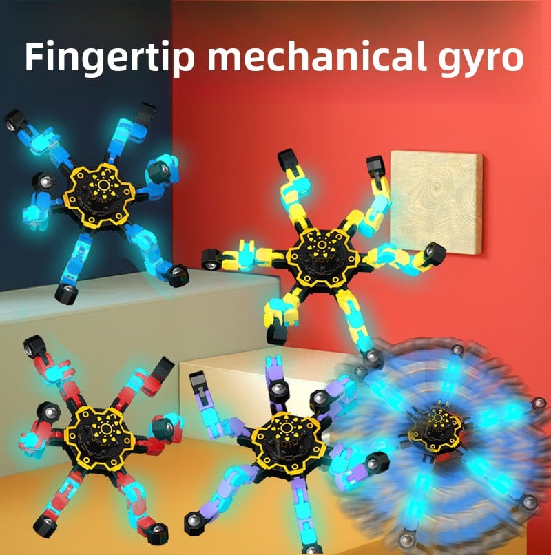 Flexible and Luminescent Gyroscope
