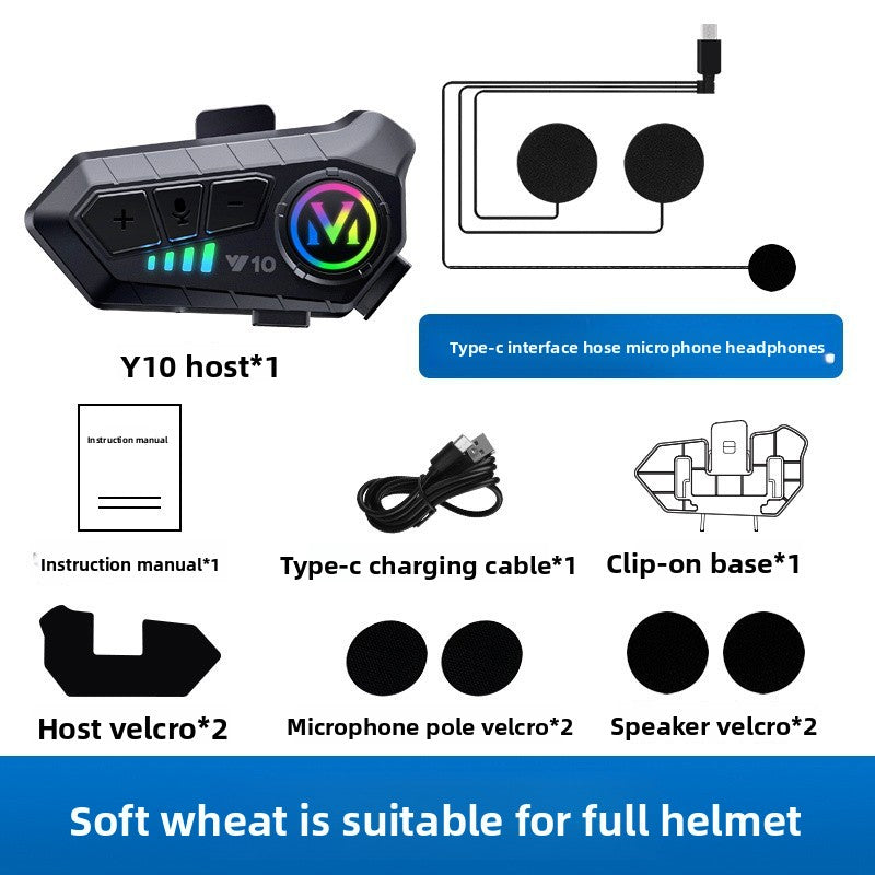 Helmet Bluetooth headphones