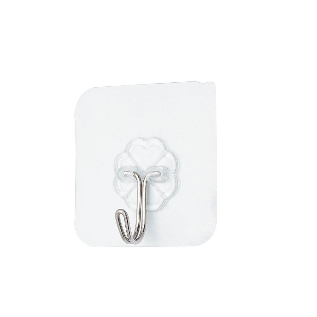 Metal large hook with strong adhesive and no need for drilling holes