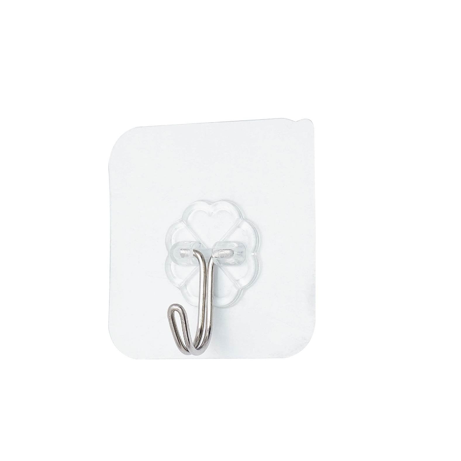 Metal large hook with strong adhesive and no need for drilling holes
