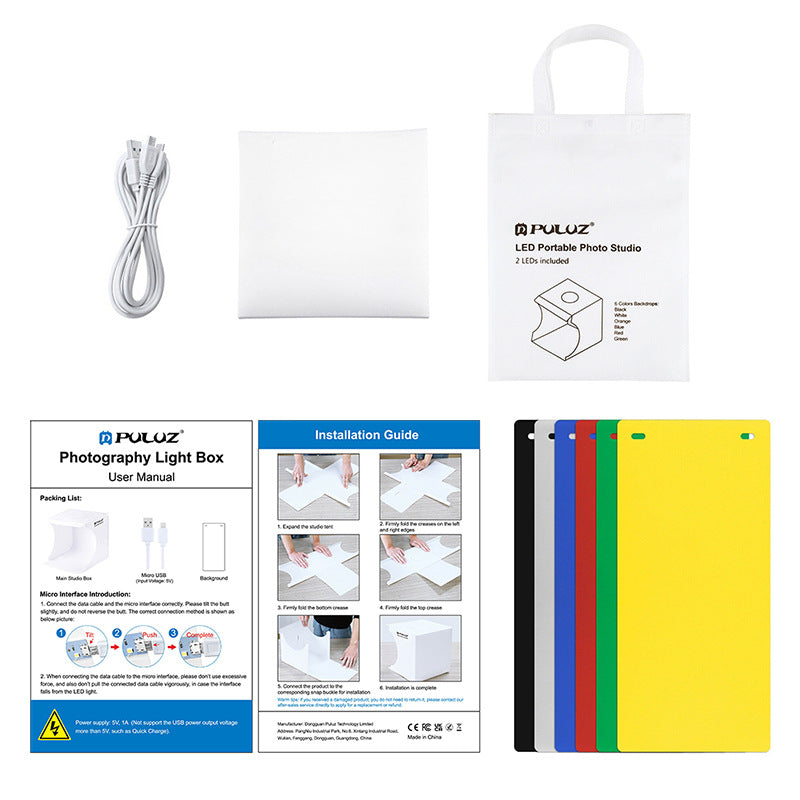 Portable Folding LED Photo Studio Light Box