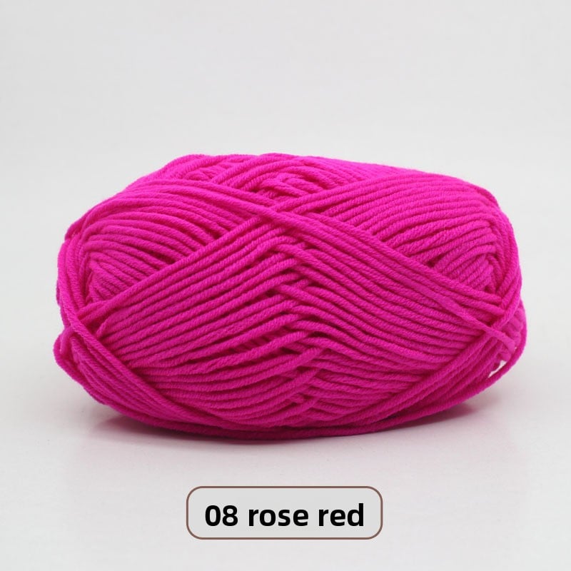 Five-Strand Milk Cotton Yarn for Knitting and DIY Crafts