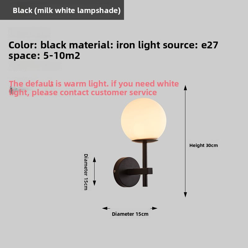 Light Luxury Living Room Electroplated Bedroom Bedside Wall Lamp Modern Creative Sofa Iron Decorative Pendant Background Wall Wall Lamp
