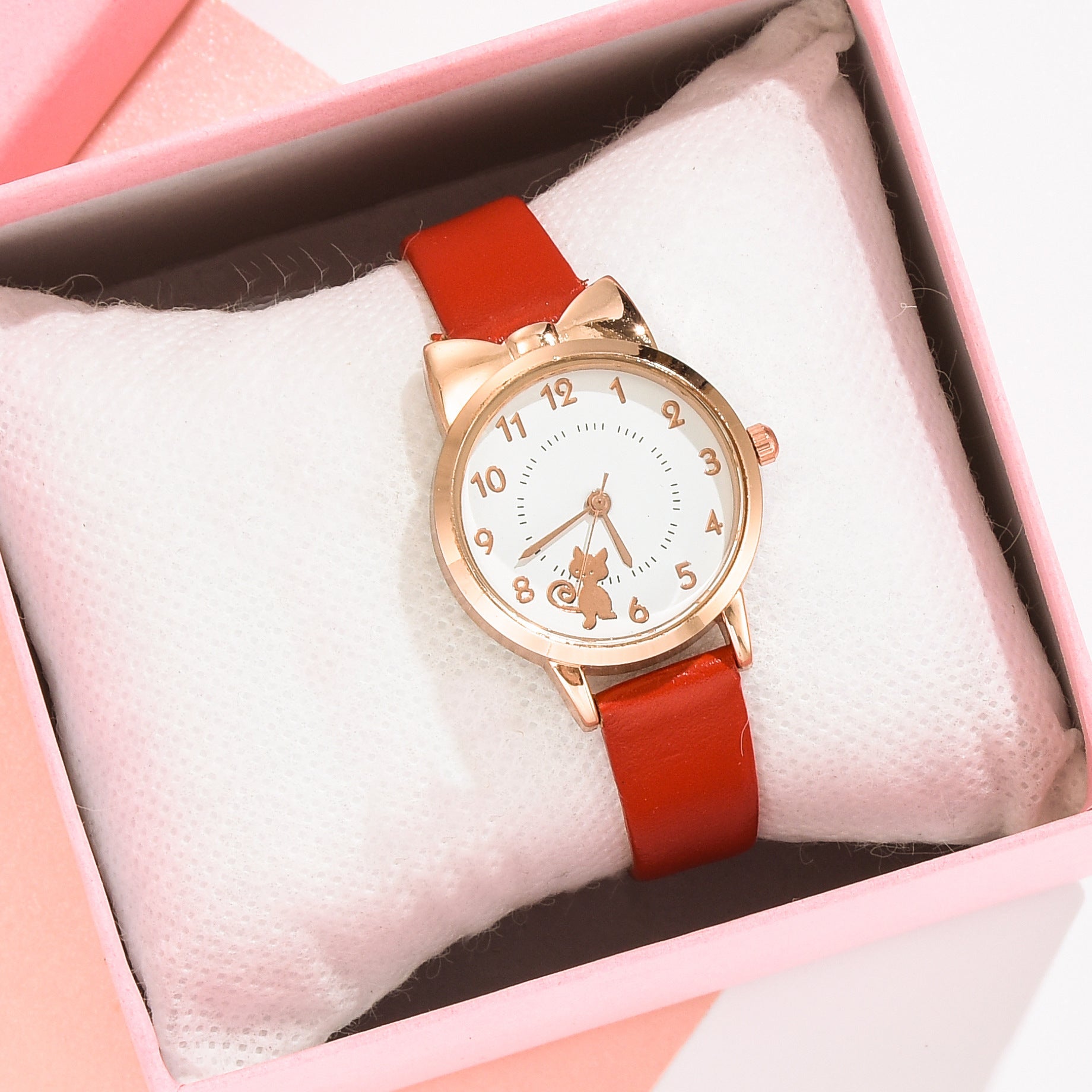 Kids Waterproof Quartz Watch with Bracelet, Cute Girl's Fashion Watch, Korean Style