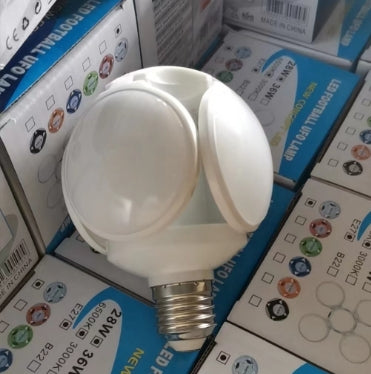 led football lamp, high-brightness five-leaf lamp