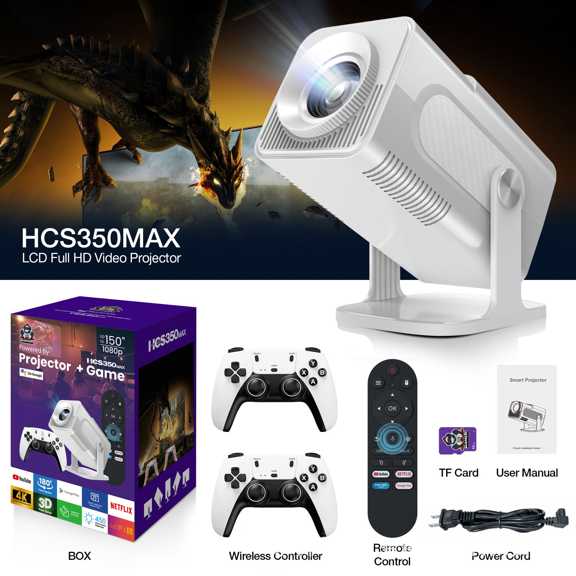 MAX projector game 2 in 1