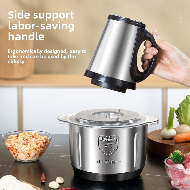 Small household stainless steel meat grinder