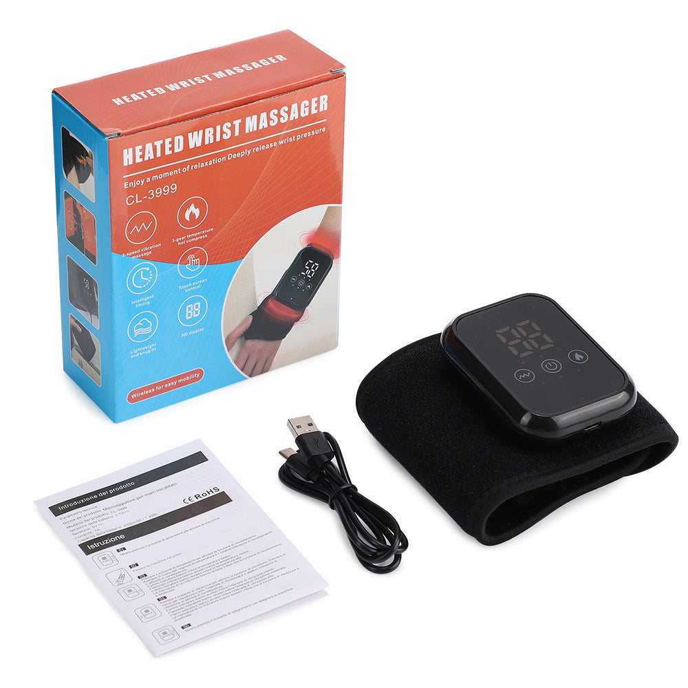 Electric heating wrist guard