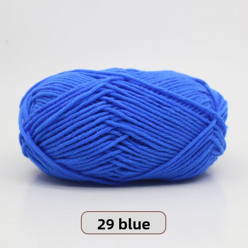 Five-Strand Milk Cotton Yarn for Knitting and DIY Crafts
