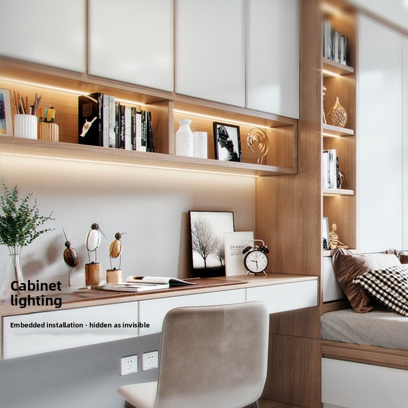 Embedded cabinet lights led Cabinet bottom lights wardrobe lights human body induction shoe cabinet wine cabinet hand-held Display Cabinet floor lights