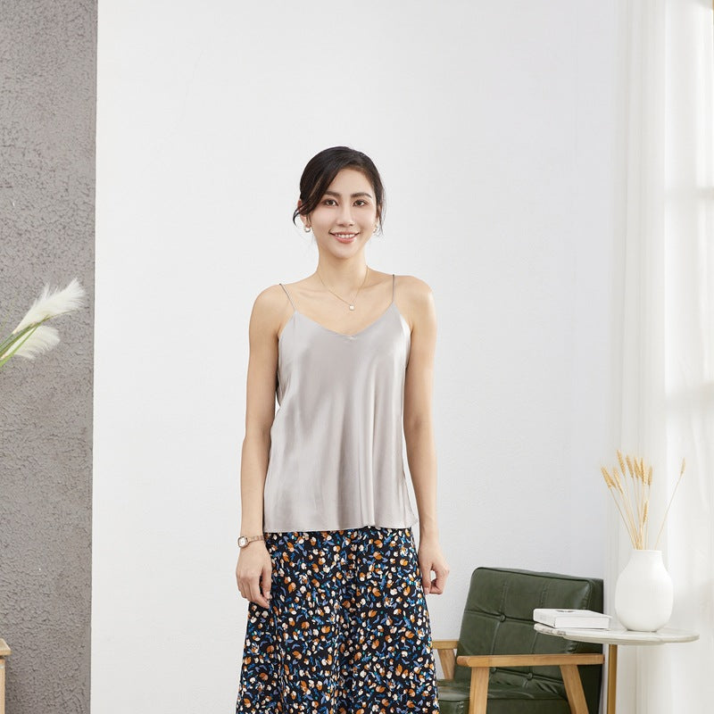 Double-layer silk camisole