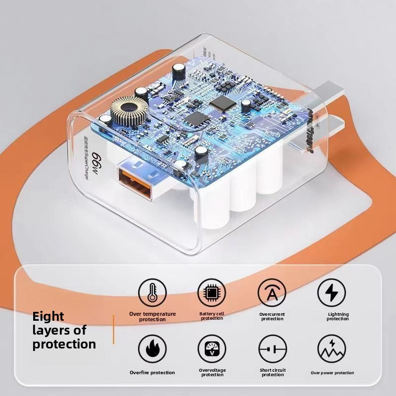Fast Flash Charger with Multiple Cable
