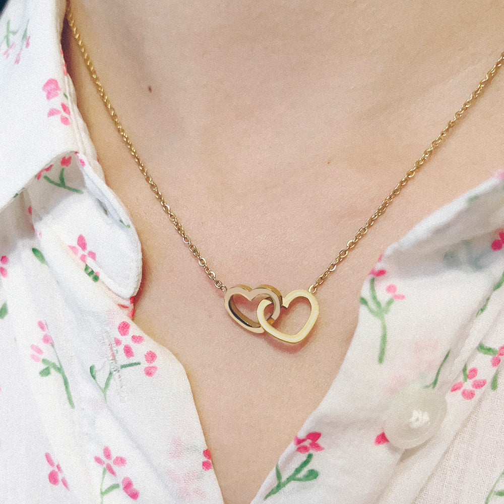 A heart-engraved necklace