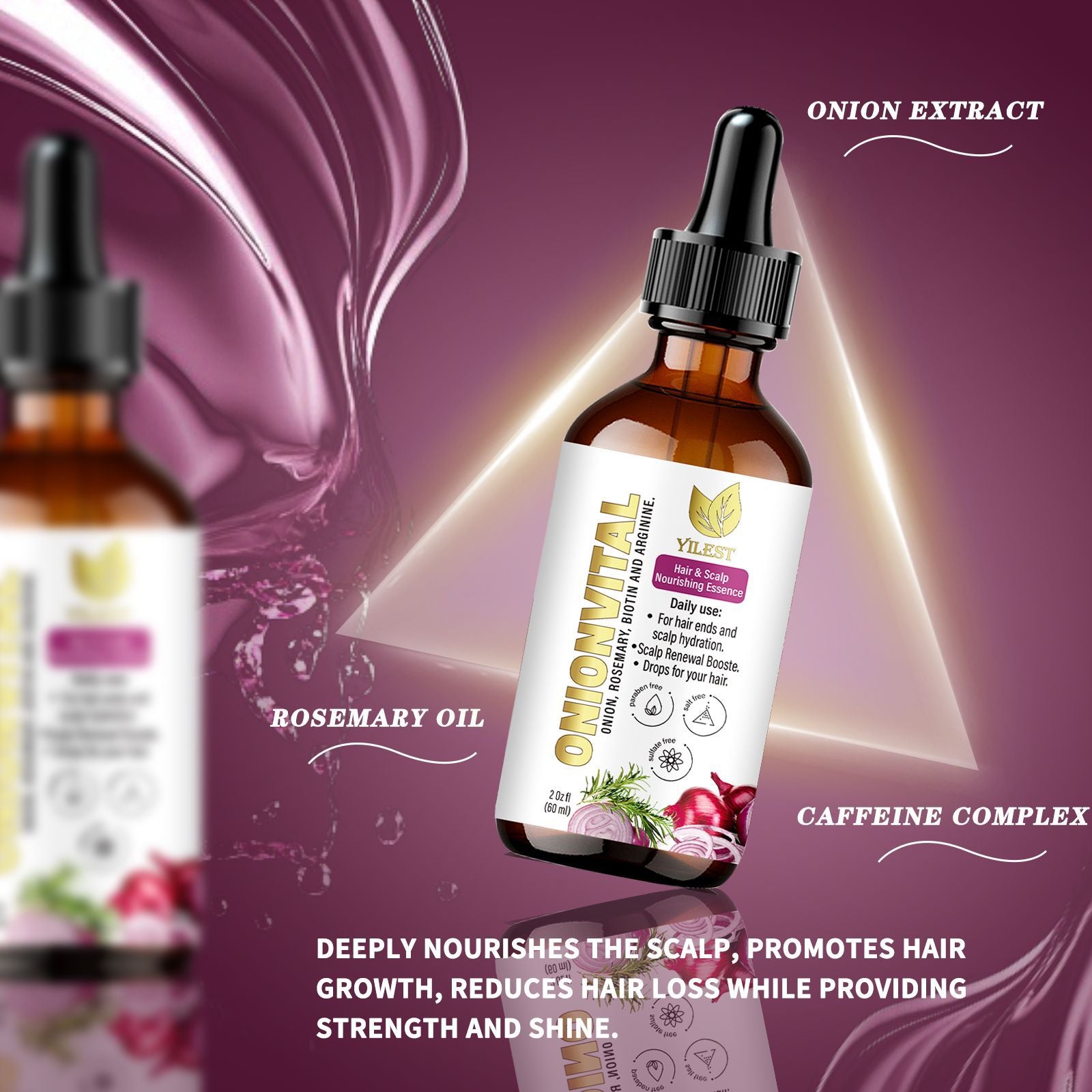 Onion hair care essential oil