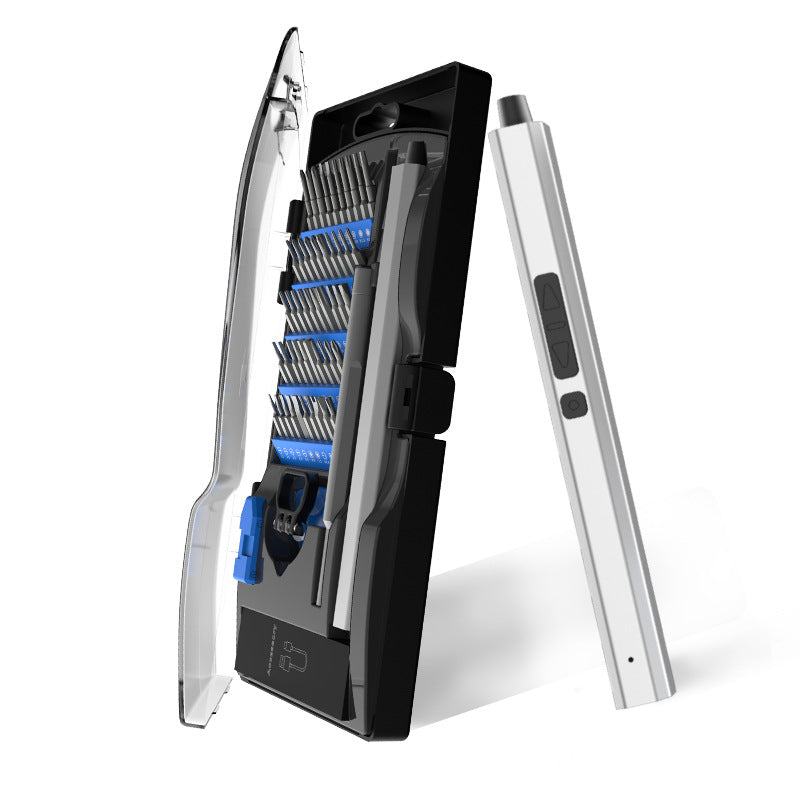 62-in-1 Precision Electric Screwdriver Set with Adjustable Torque and LED Light