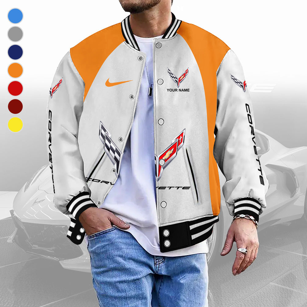Standing collar baseball jacket