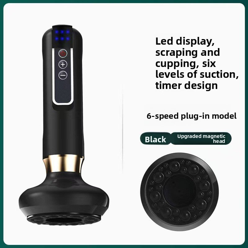 Electric Cupping Therapy Device with Adjustable Pressure and Heating