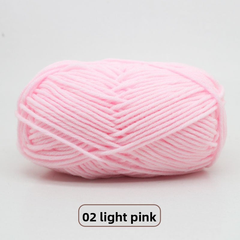 Five-Strand Milk Cotton Yarn for Knitting and DIY Crafts