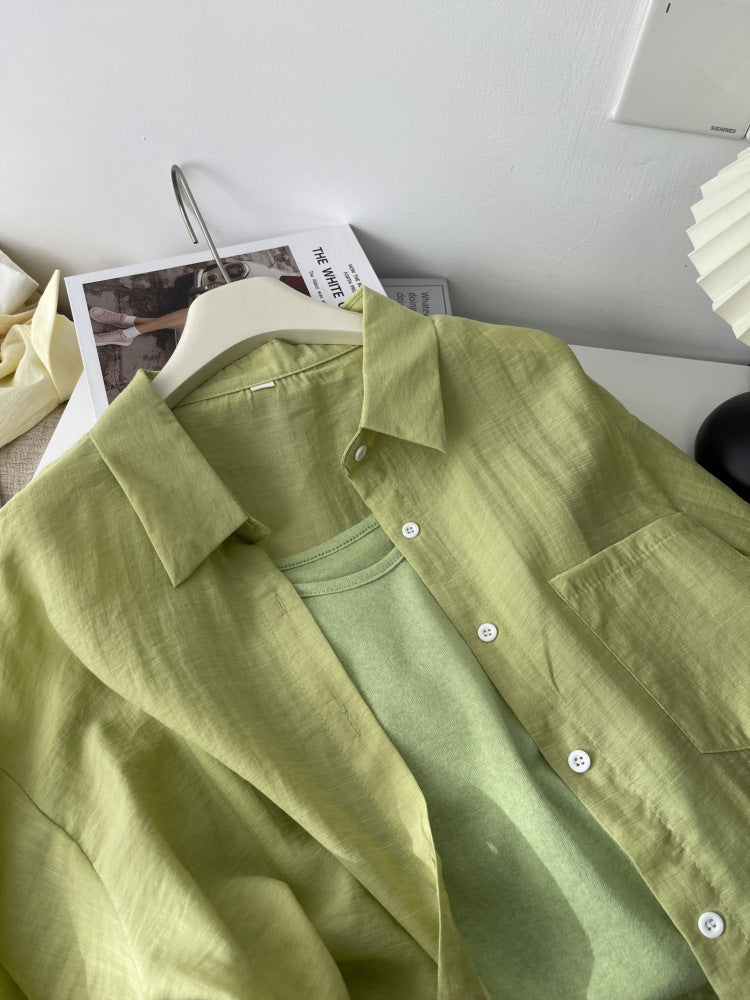 Ice silk sun-protective shirt