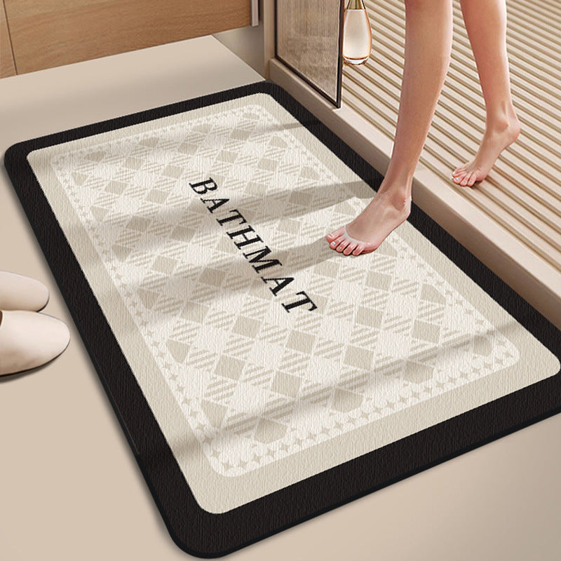 Simple Luxurious Diatom Mud Bathroom Mat.