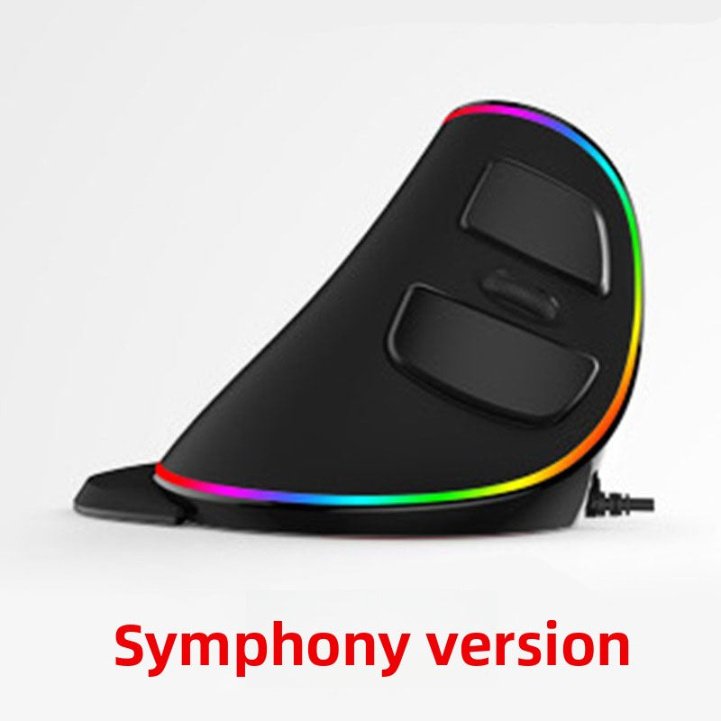 Delux Ergonomic Vertical Mouse with RGB Lighting
